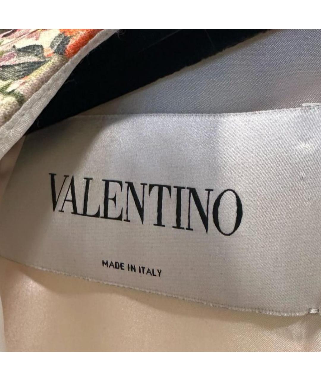 VALENTINO Мульти шерстяное повседневное платье, фото 3