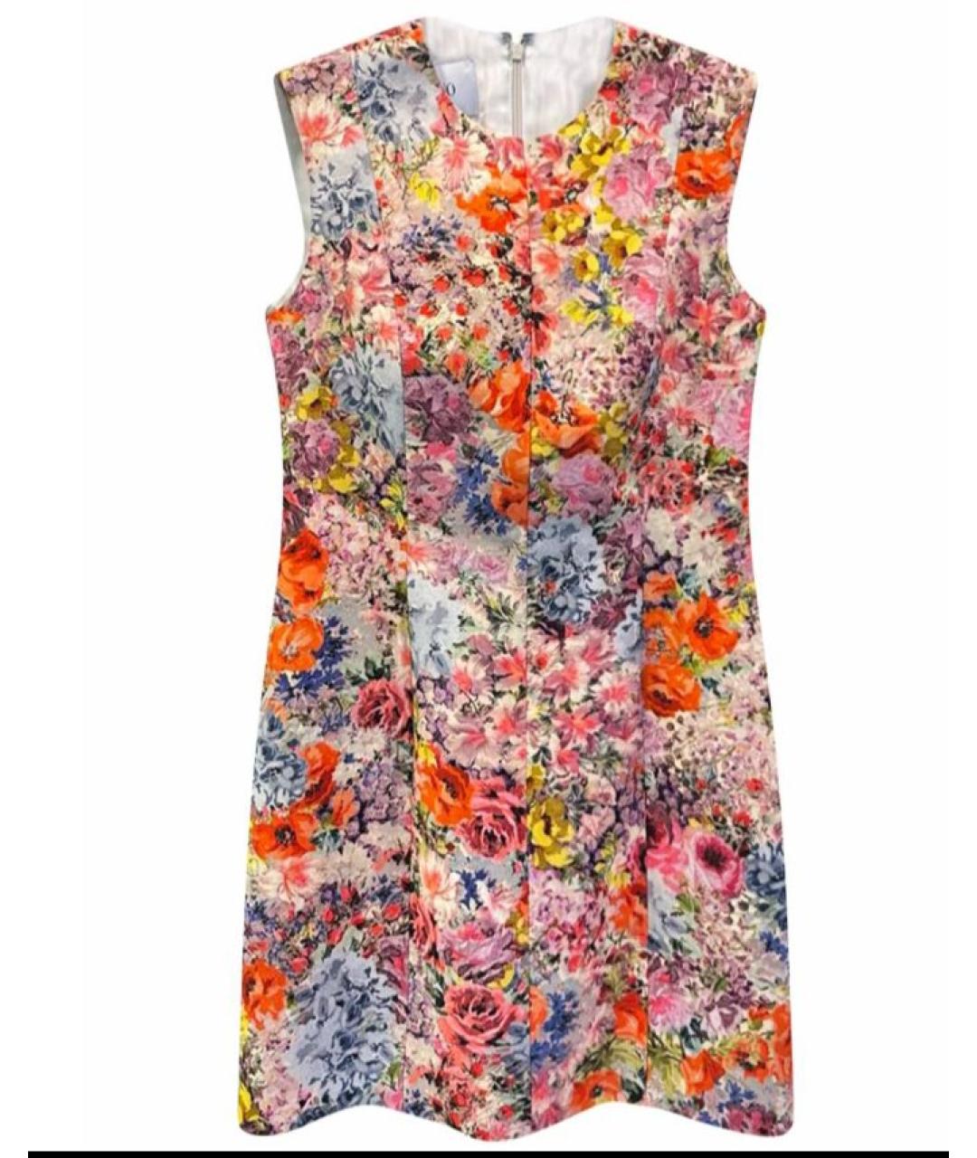 VALENTINO Мульти шерстяное повседневное платье, фото 6