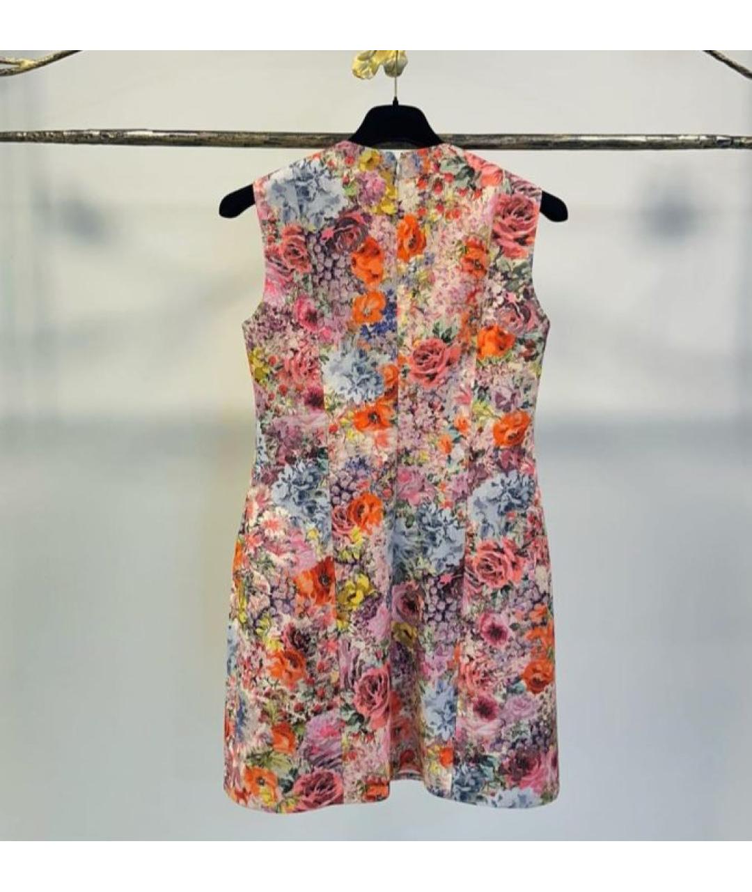 VALENTINO Мульти шерстяное повседневное платье, фото 2