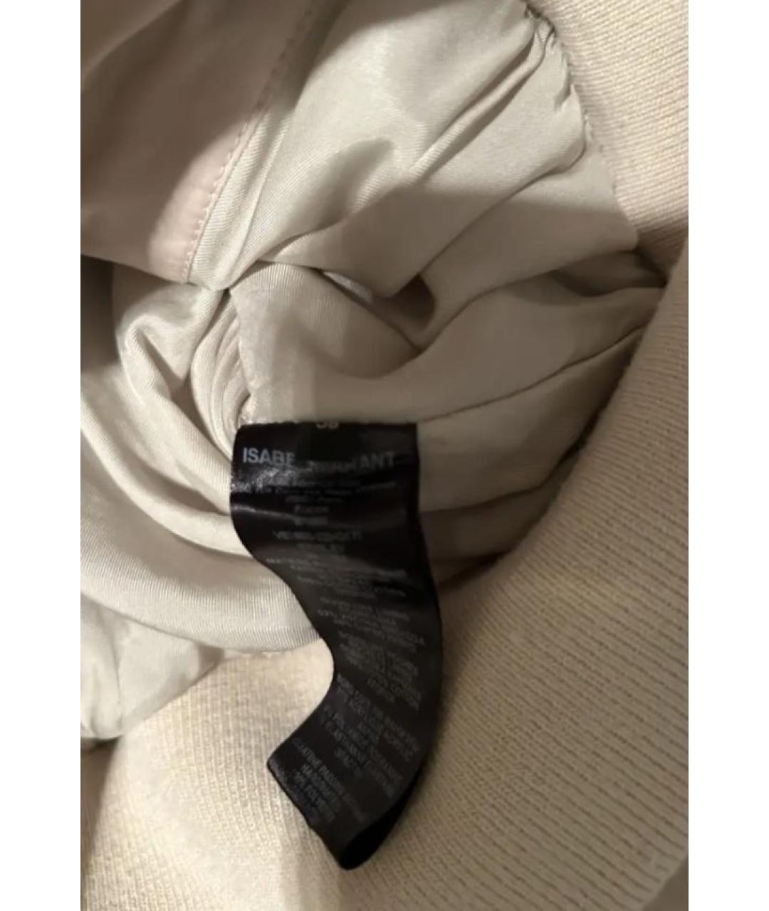 ISABEL MARANT Бежевая хлопковая куртка, фото 8