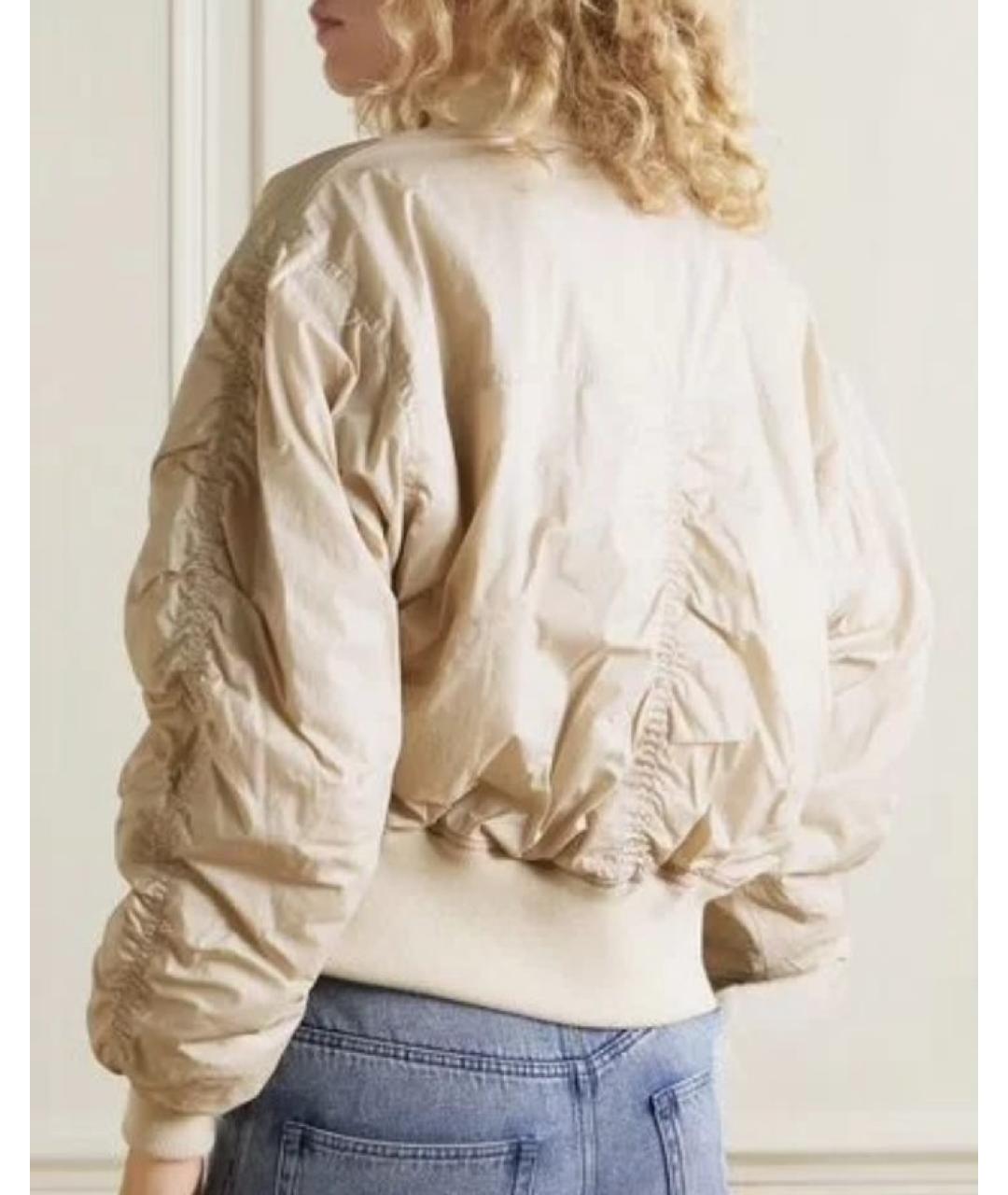 ISABEL MARANT Бежевая хлопковая куртка, фото 4