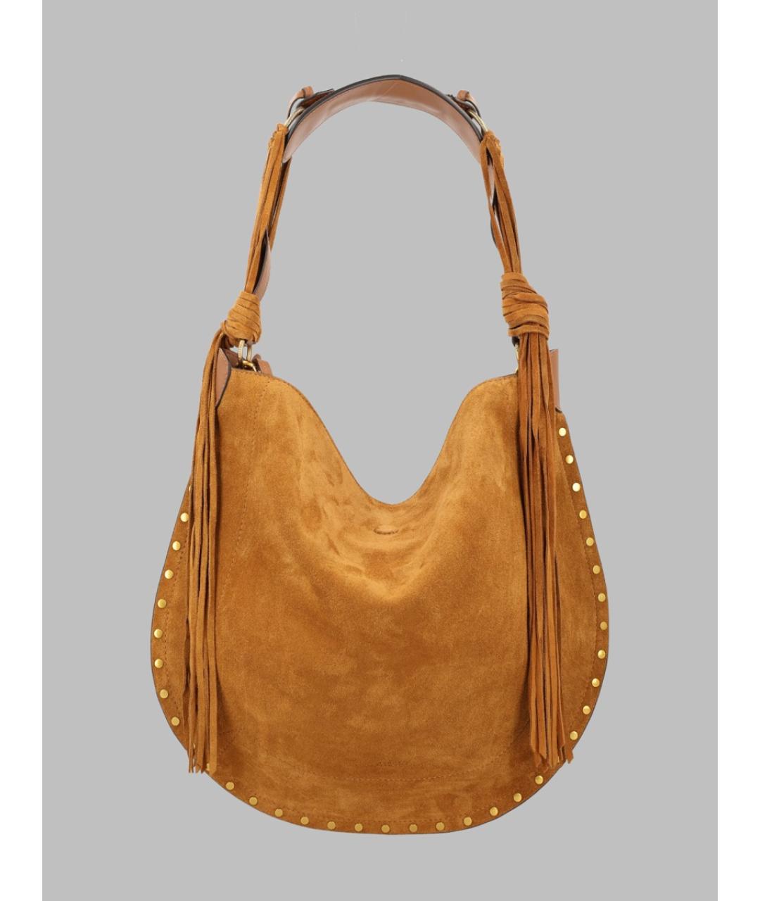 ISABEL MARANT Коричневая кожаная сумка через плечо, фото 3