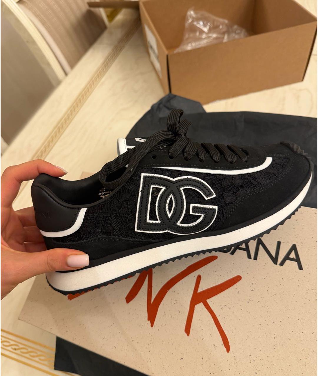 DOLCE&GABBANA Черные кроссовки, фото 6