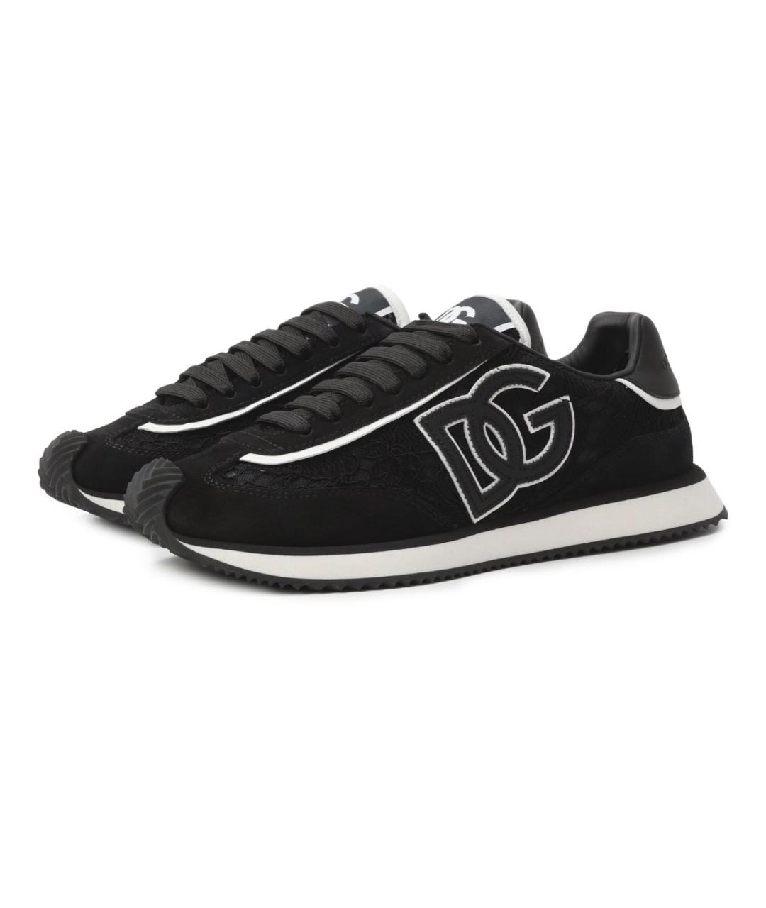 DOLCE&GABBANA Черные кроссовки, фото 4