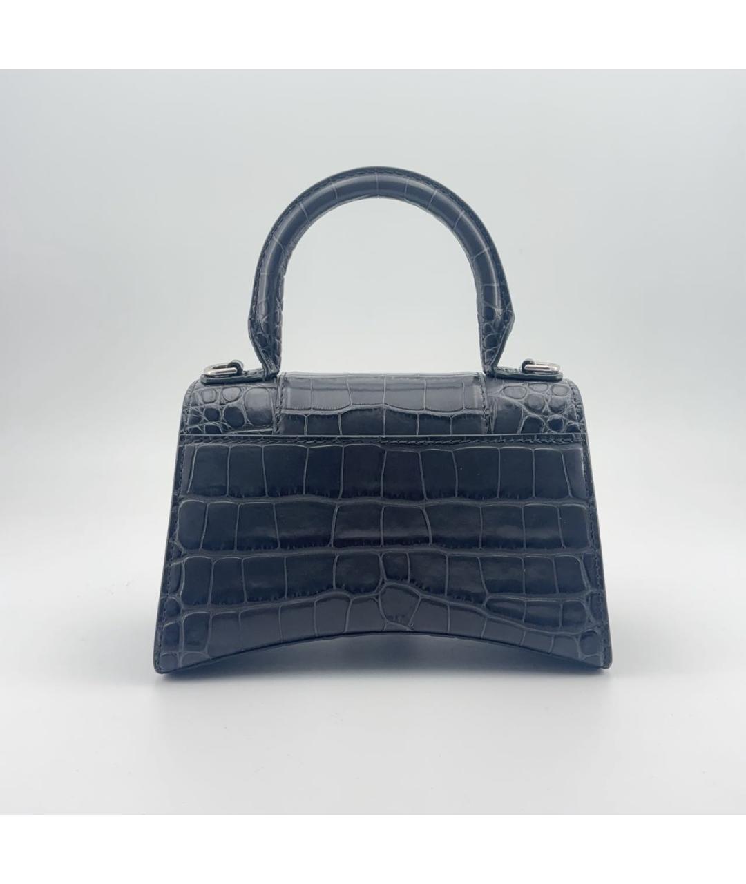 BALENCIAGA Черная кожаная сумка с короткими ручками, фото 5