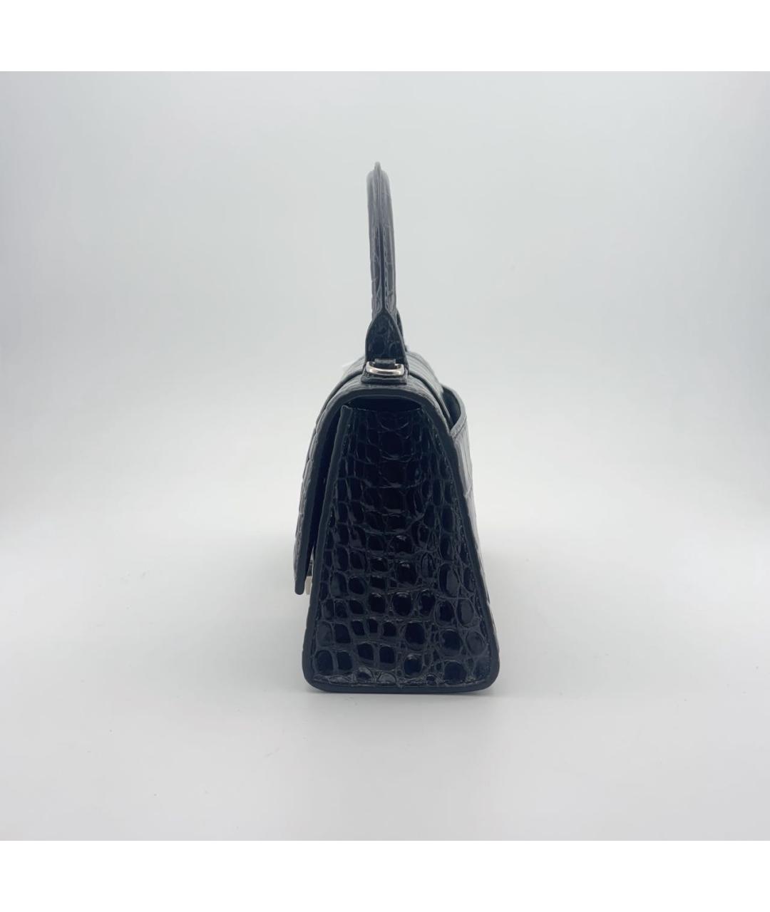 BALENCIAGA Черная кожаная сумка с короткими ручками, фото 7