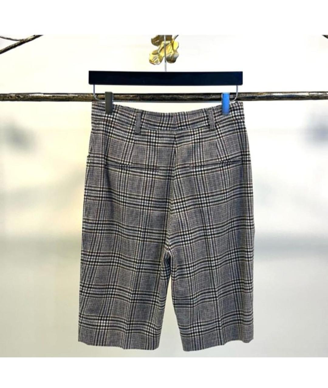 SAINT LAURENT Антрацитовые шерстяные шорты, фото 2