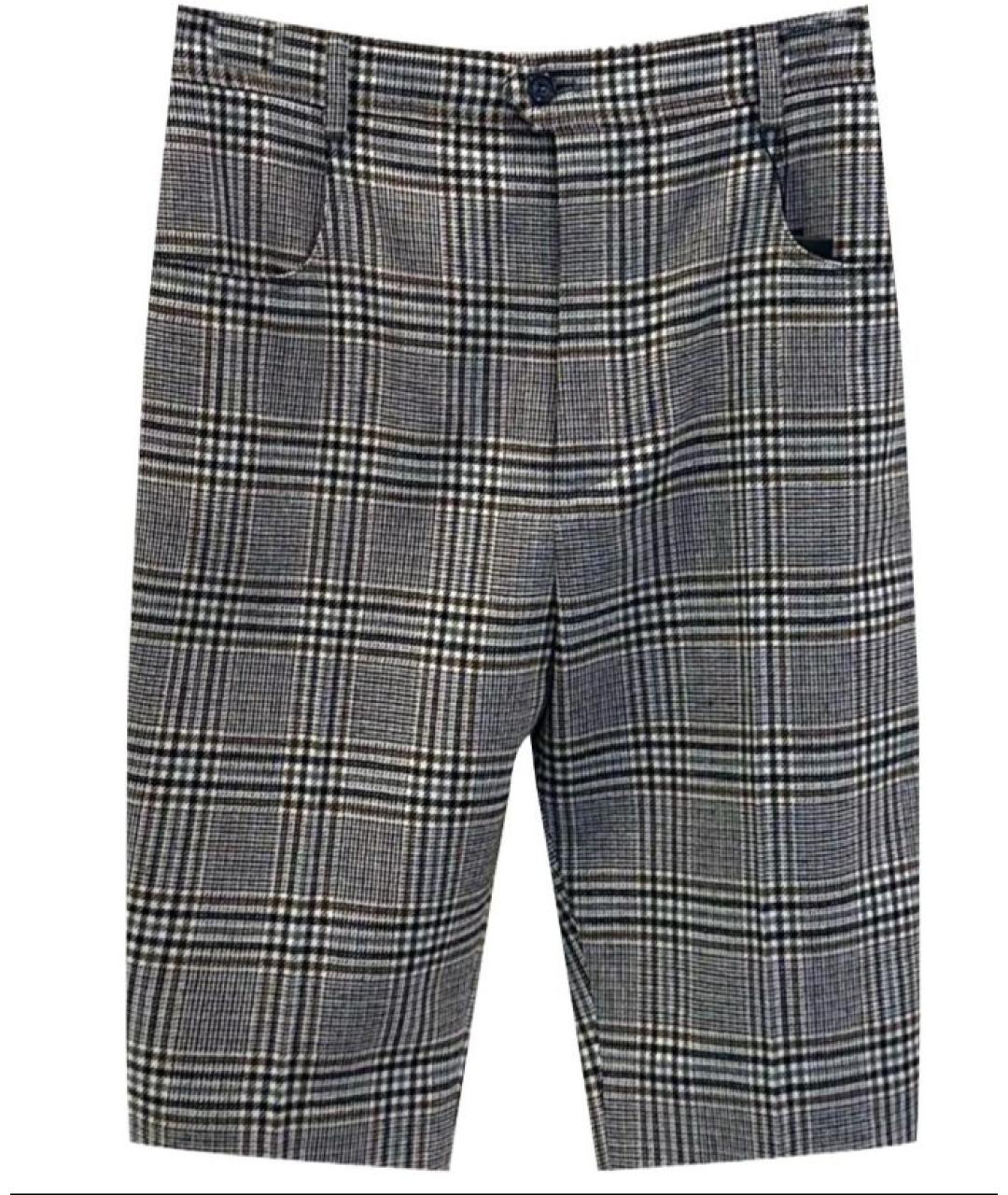 SAINT LAURENT Антрацитовые шерстяные шорты, фото 5