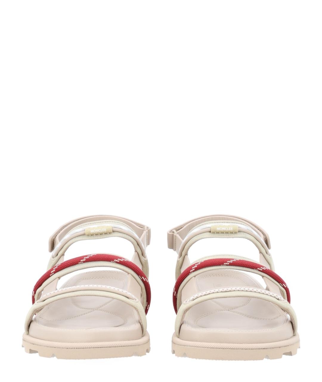 MONCLER Белые кожаные сандалии, фото 3
