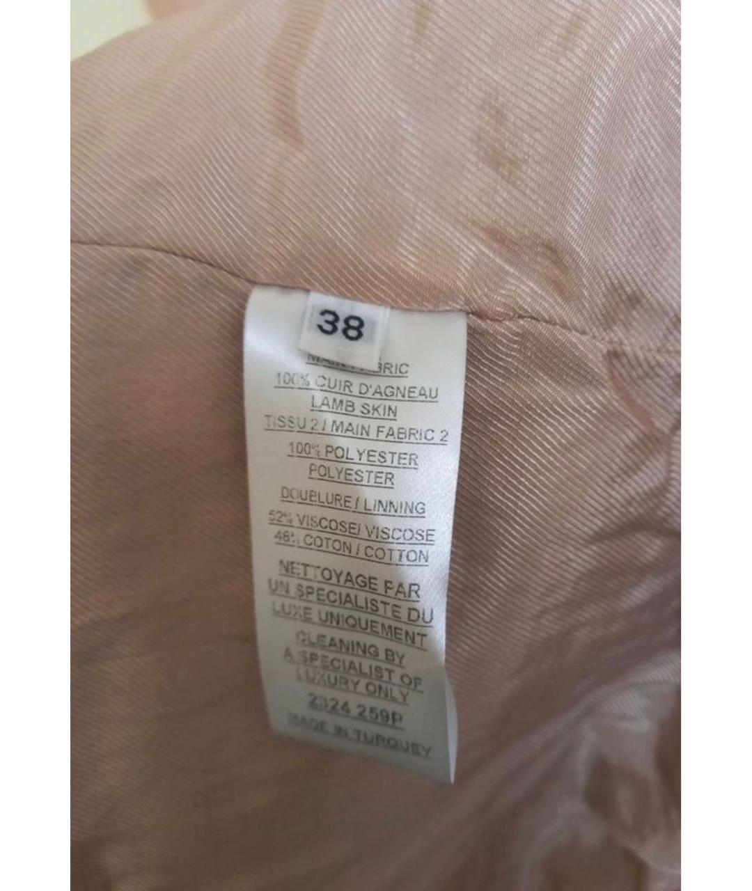 BALMAIN Бежевое замшевое пальто, фото 5