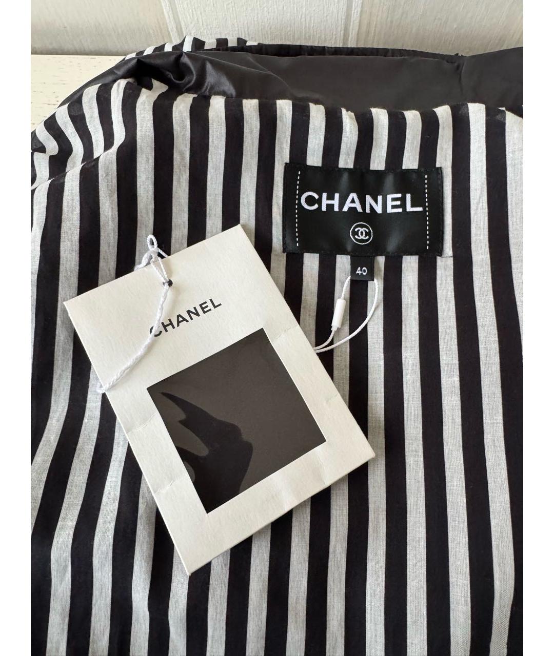 CHANEL Черная полиэстеровая куртка, фото 4