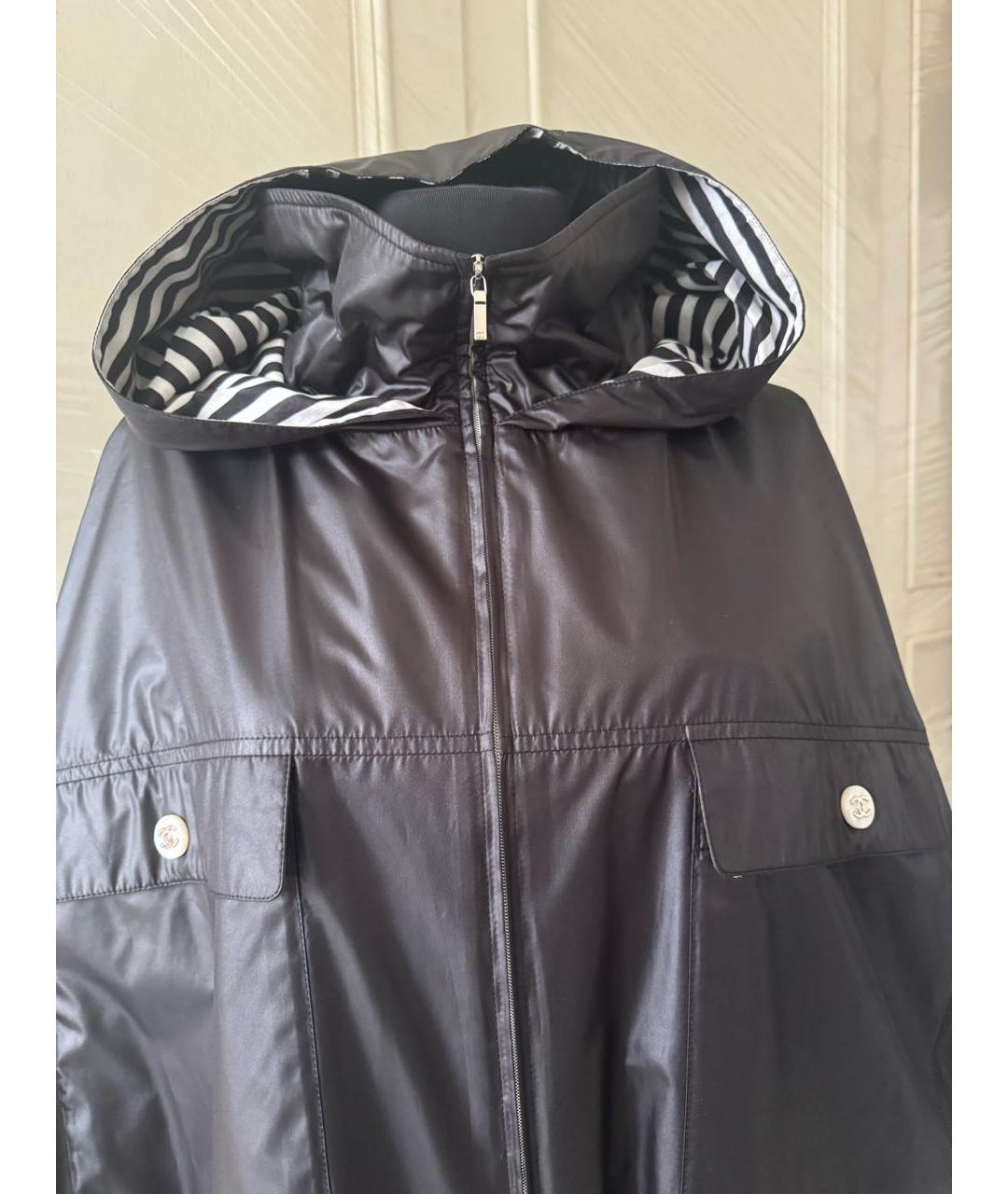 CHANEL Черная полиэстеровая куртка, фото 3