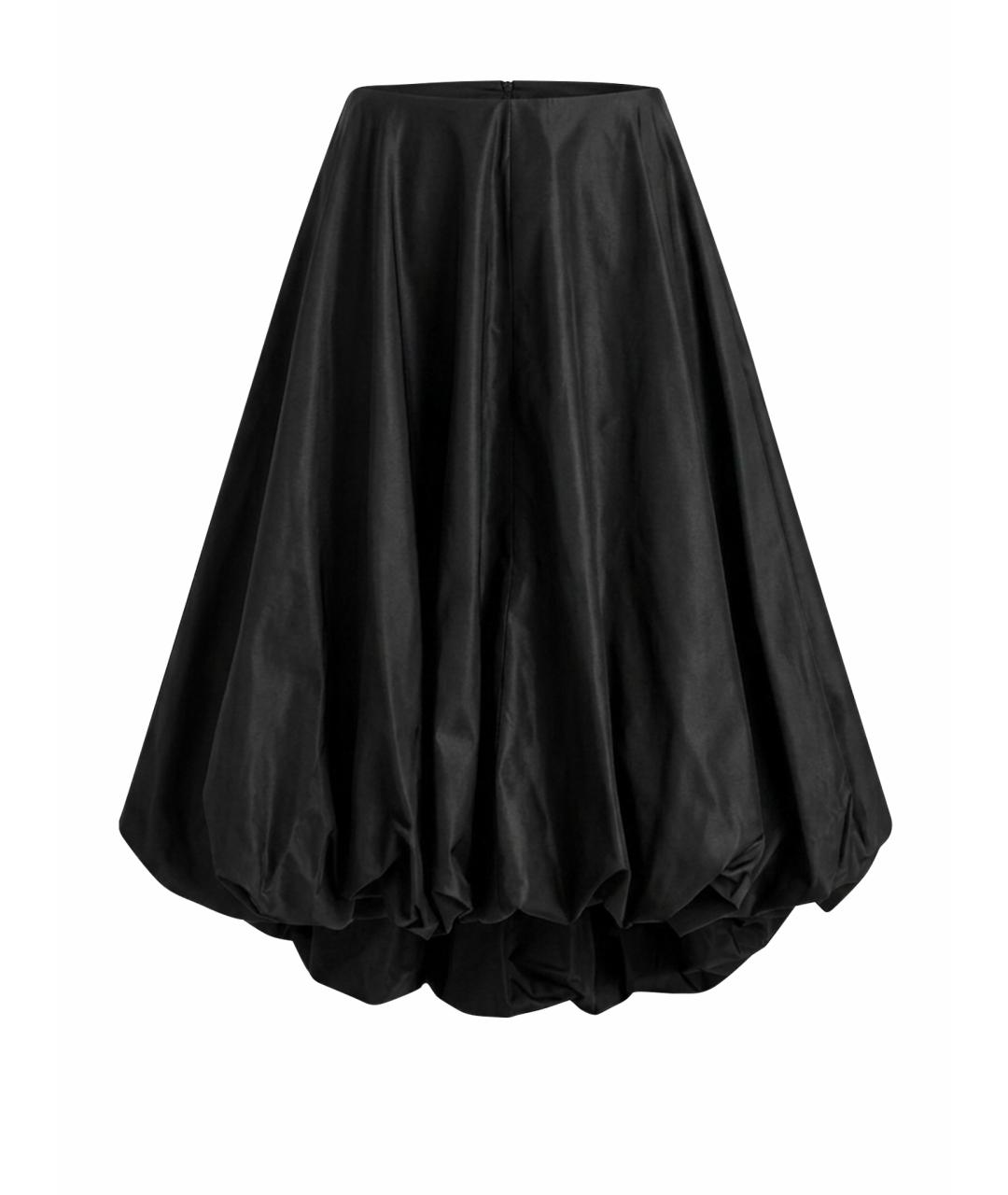 BALENCIAGA Черная полиэстеровая юбка миди, фото 1