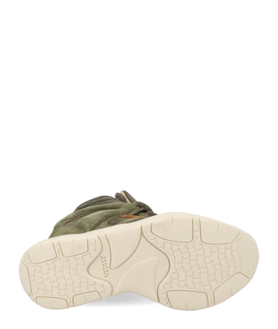 ISABEL MARANT Зеленые замшевые кроссовки, фото 5