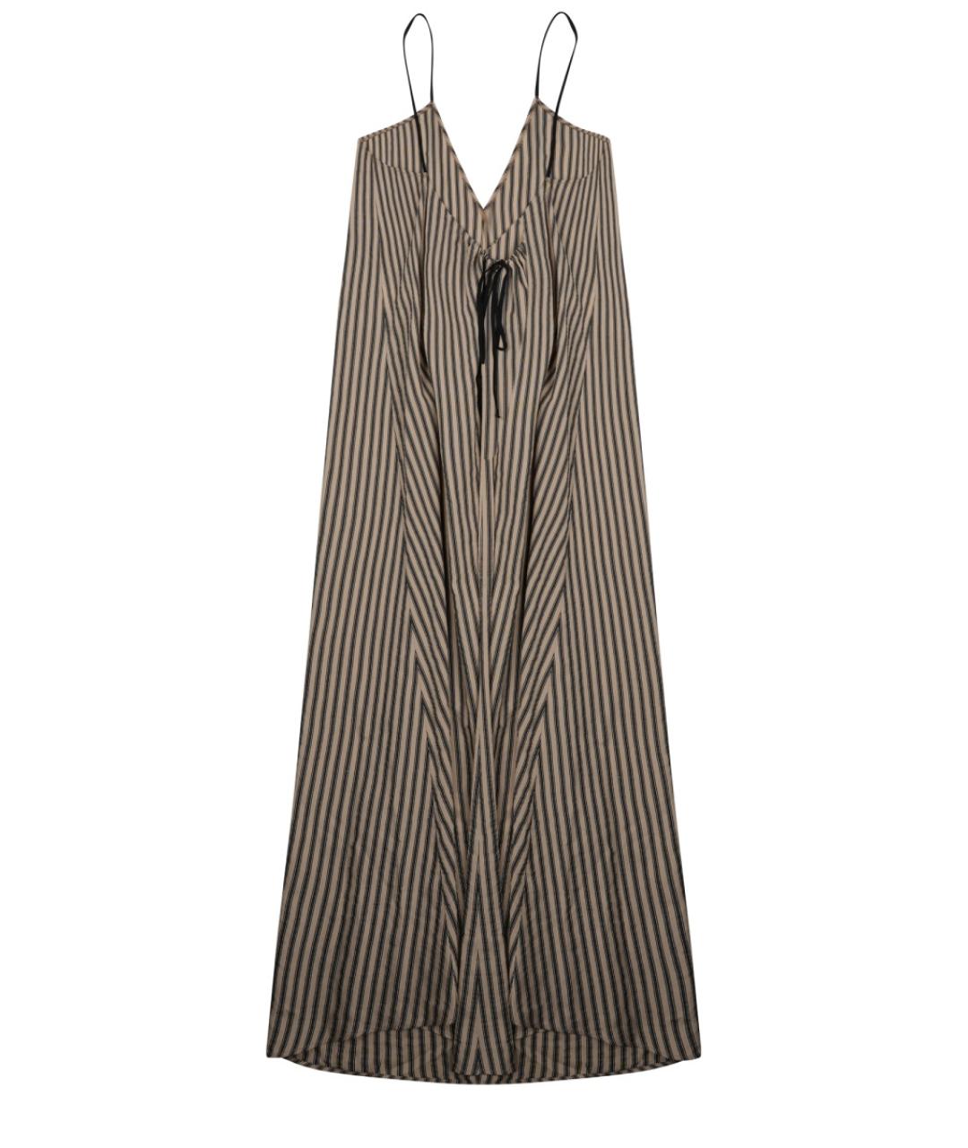 ALYSI Коричневое вискозное повседневное платье, фото 2