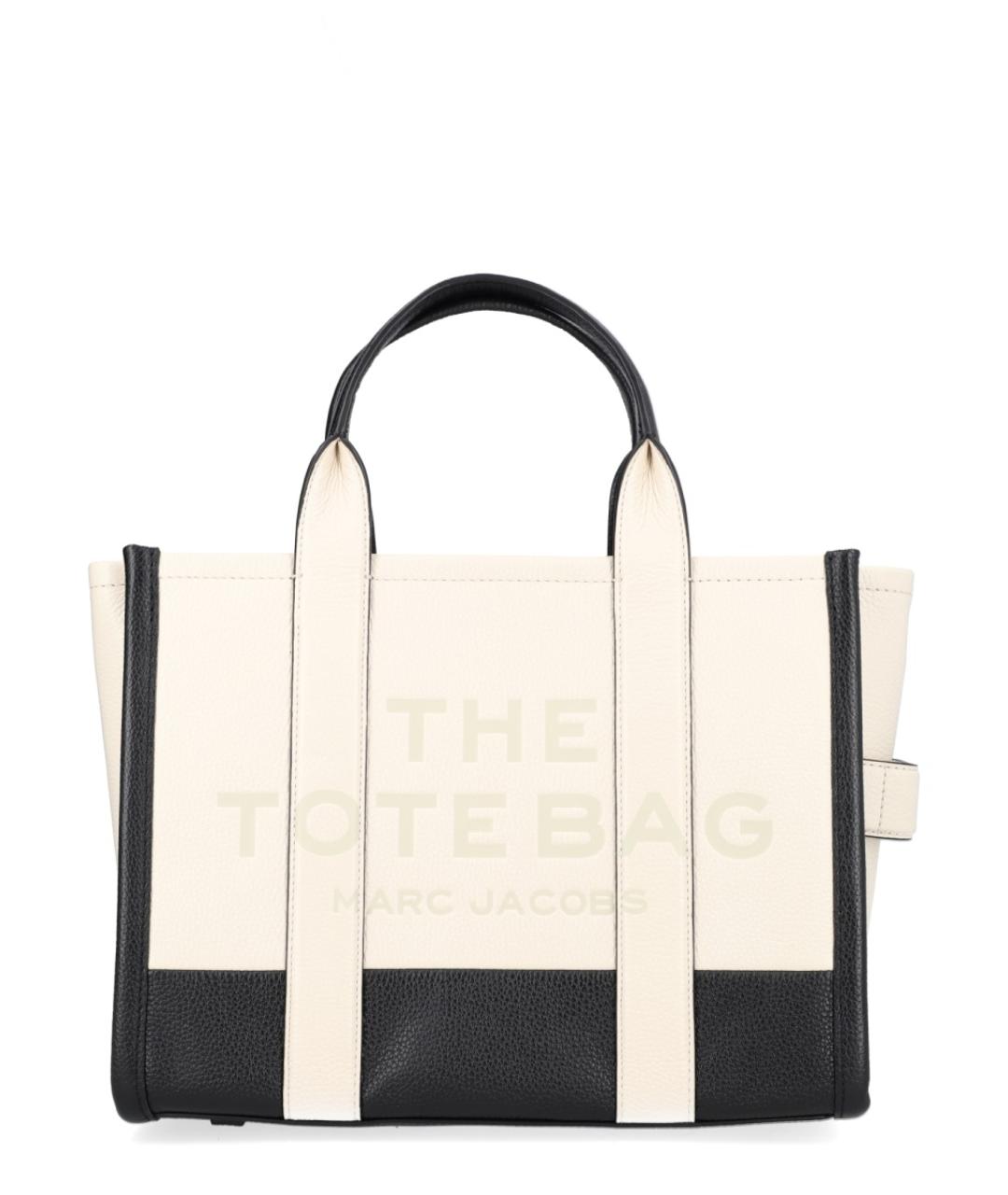 MARC JACOBS Белая кожаная сумка тоут, фото 1