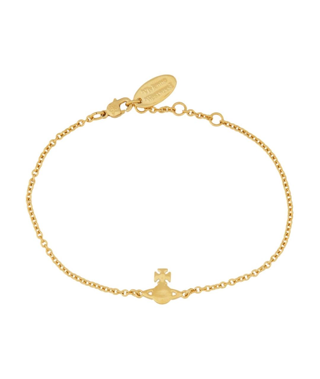 VIVIENNE WESTWOOD Золотой металлический браслет, фото 2