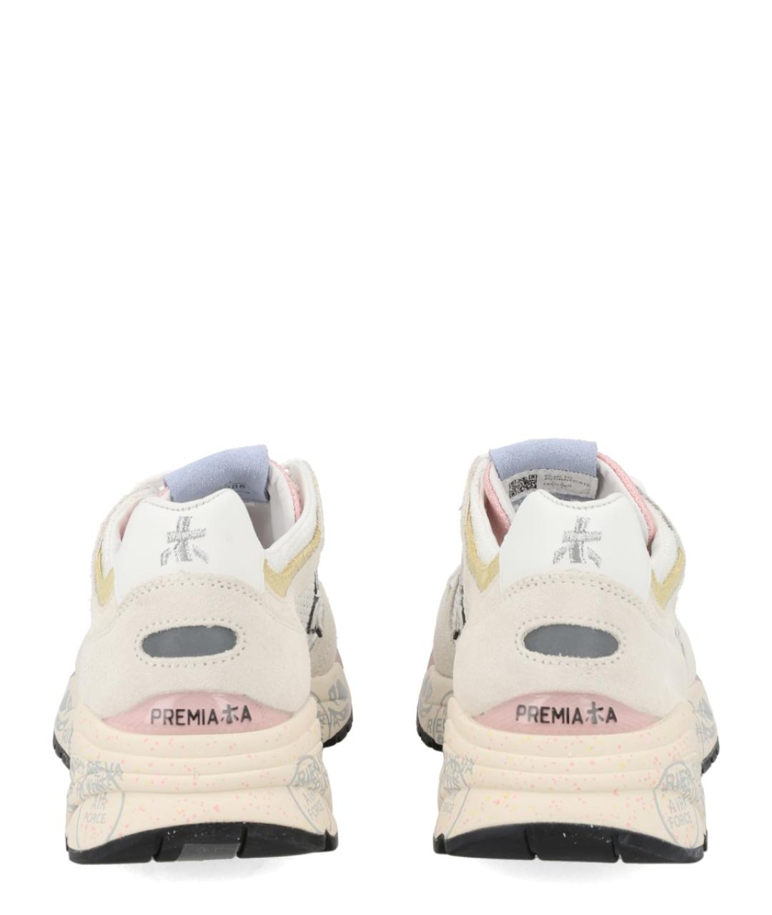 PREMIATA Белые кожаные кроссовки, фото 4