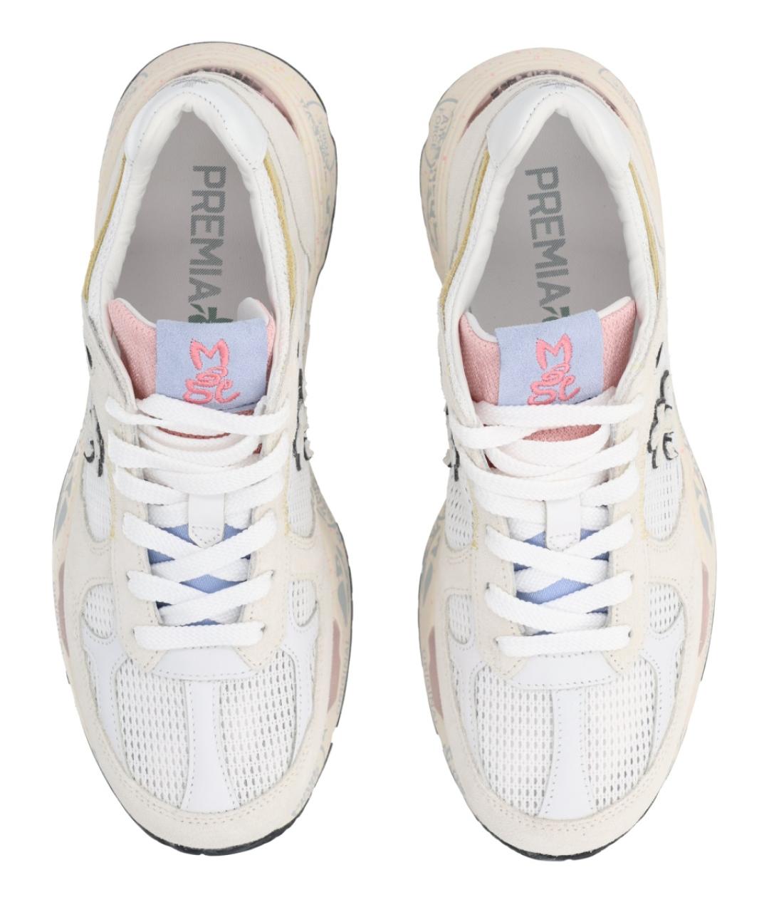 PREMIATA Белые кожаные кроссовки, фото 5