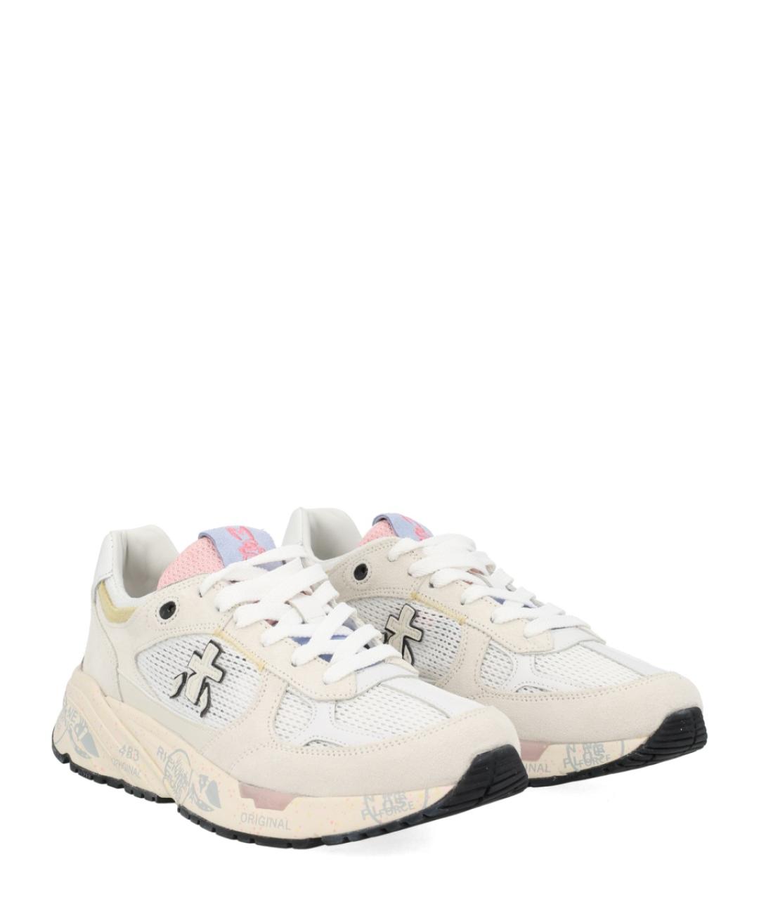 PREMIATA Белые кожаные кроссовки, фото 2