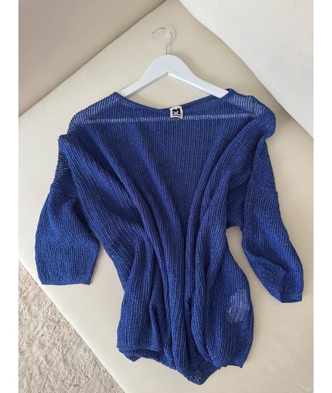 MISSONI Синий полиамидовый джемпер / свитер, фото 6