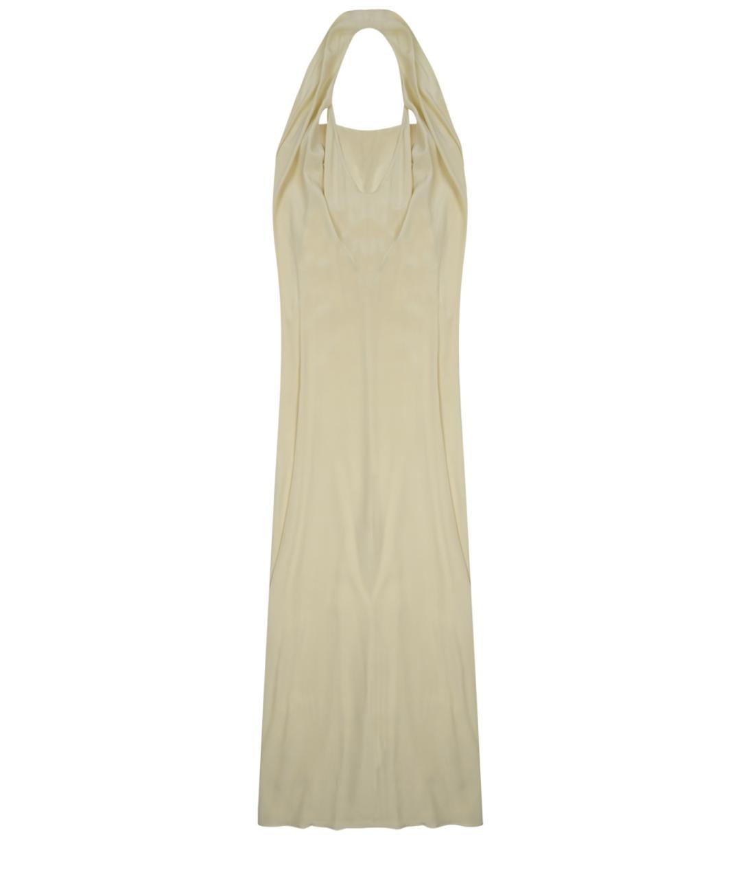 ALYSI Желтое шелковое повседневное платье, фото 2