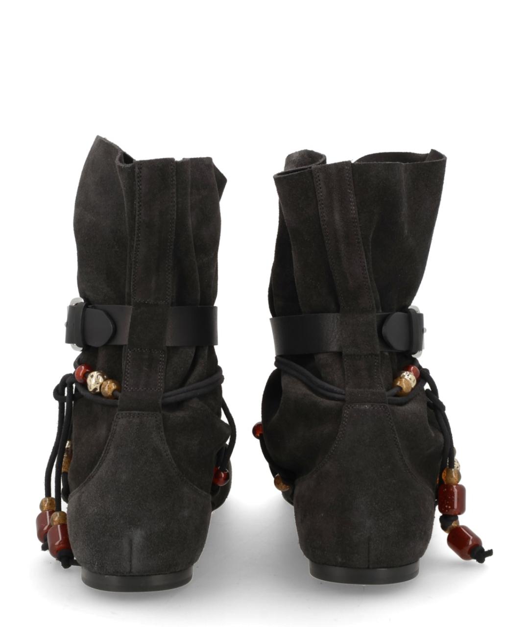 ISABEL MARANT Черные замшевые ботинки, фото 4