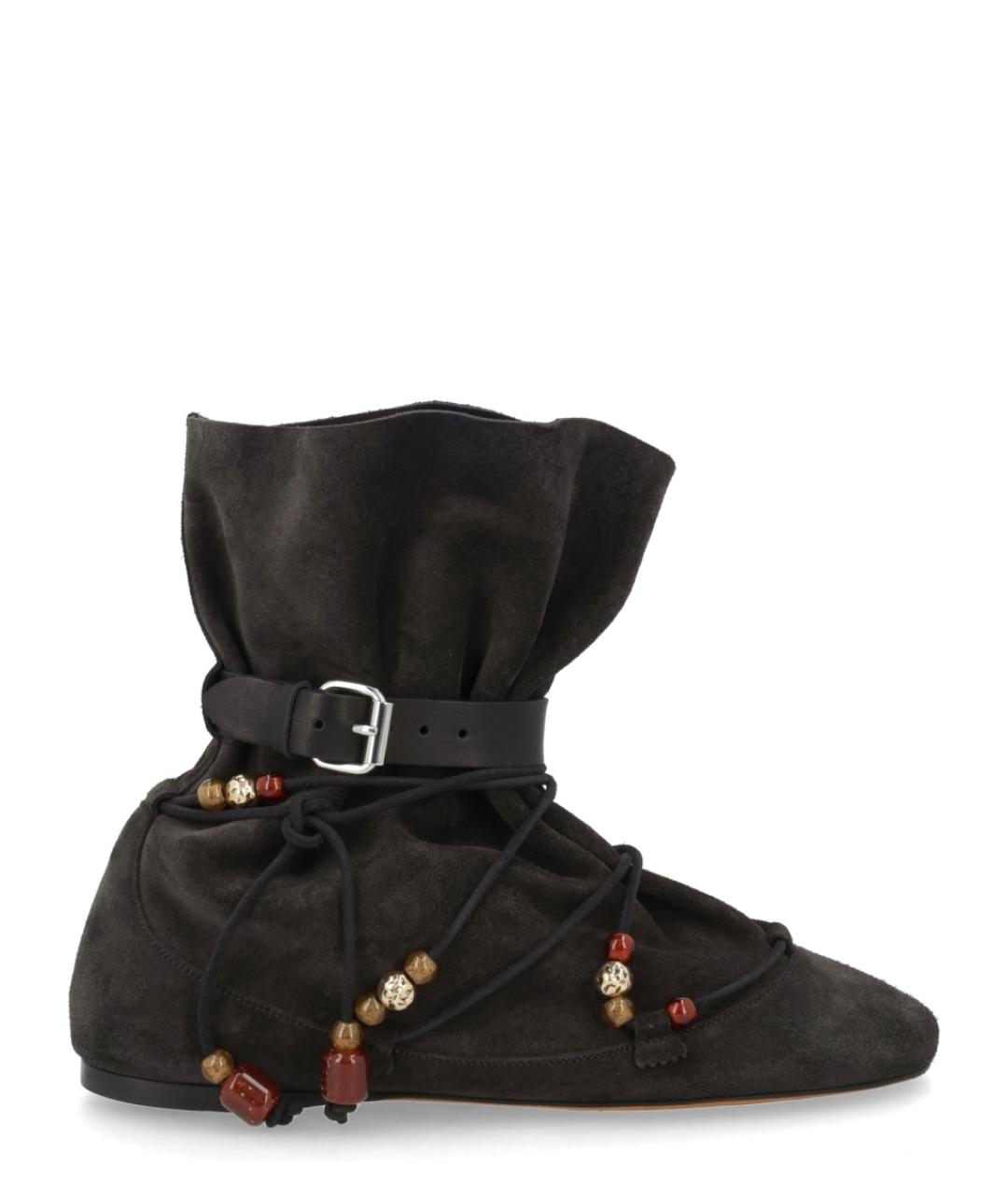 ISABEL MARANT Черные замшевые ботинки, фото 1