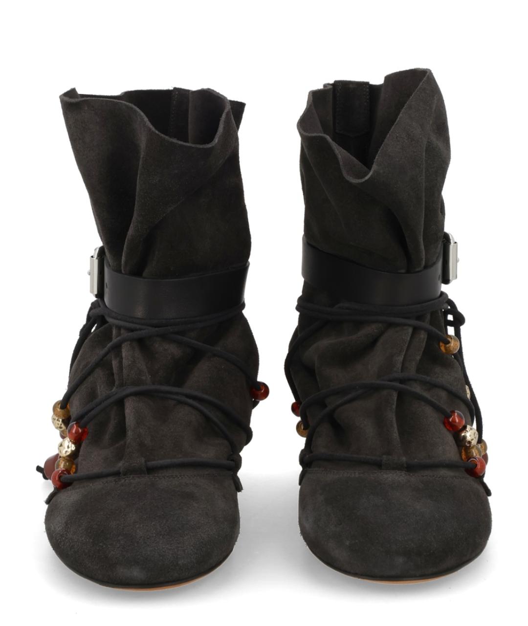 ISABEL MARANT Черные замшевые ботинки, фото 3