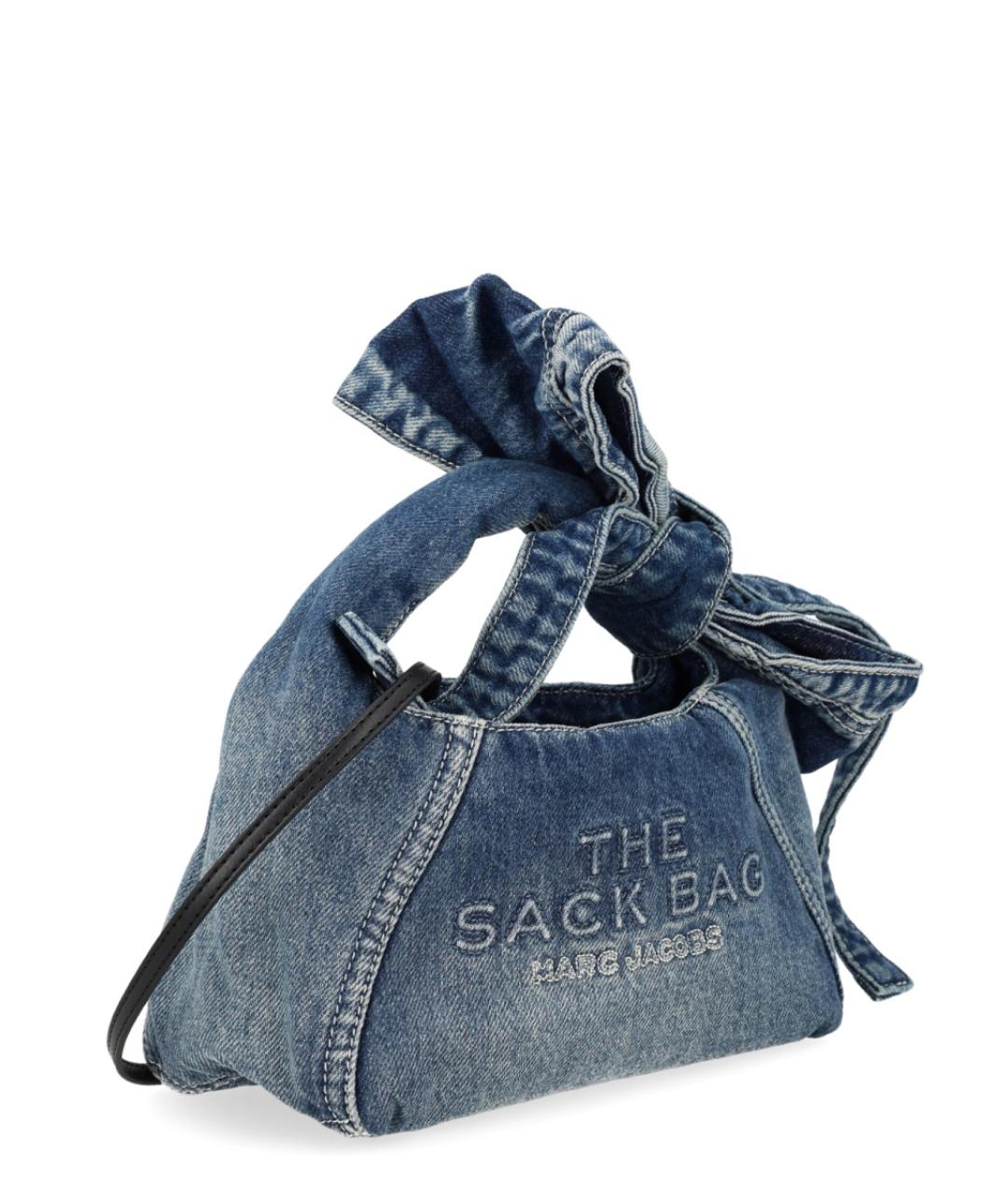 MARC JACOBS Синяя хлопковая сумка с короткими ручками, фото 2