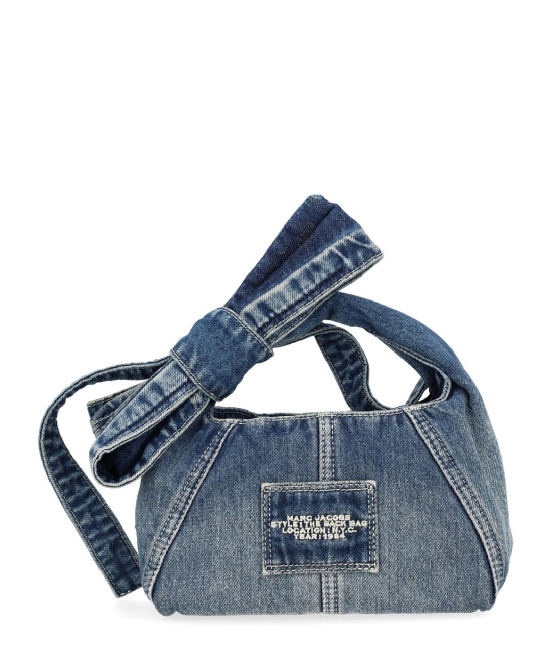 MARC JACOBS Синяя хлопковая сумка с короткими ручками, фото 3