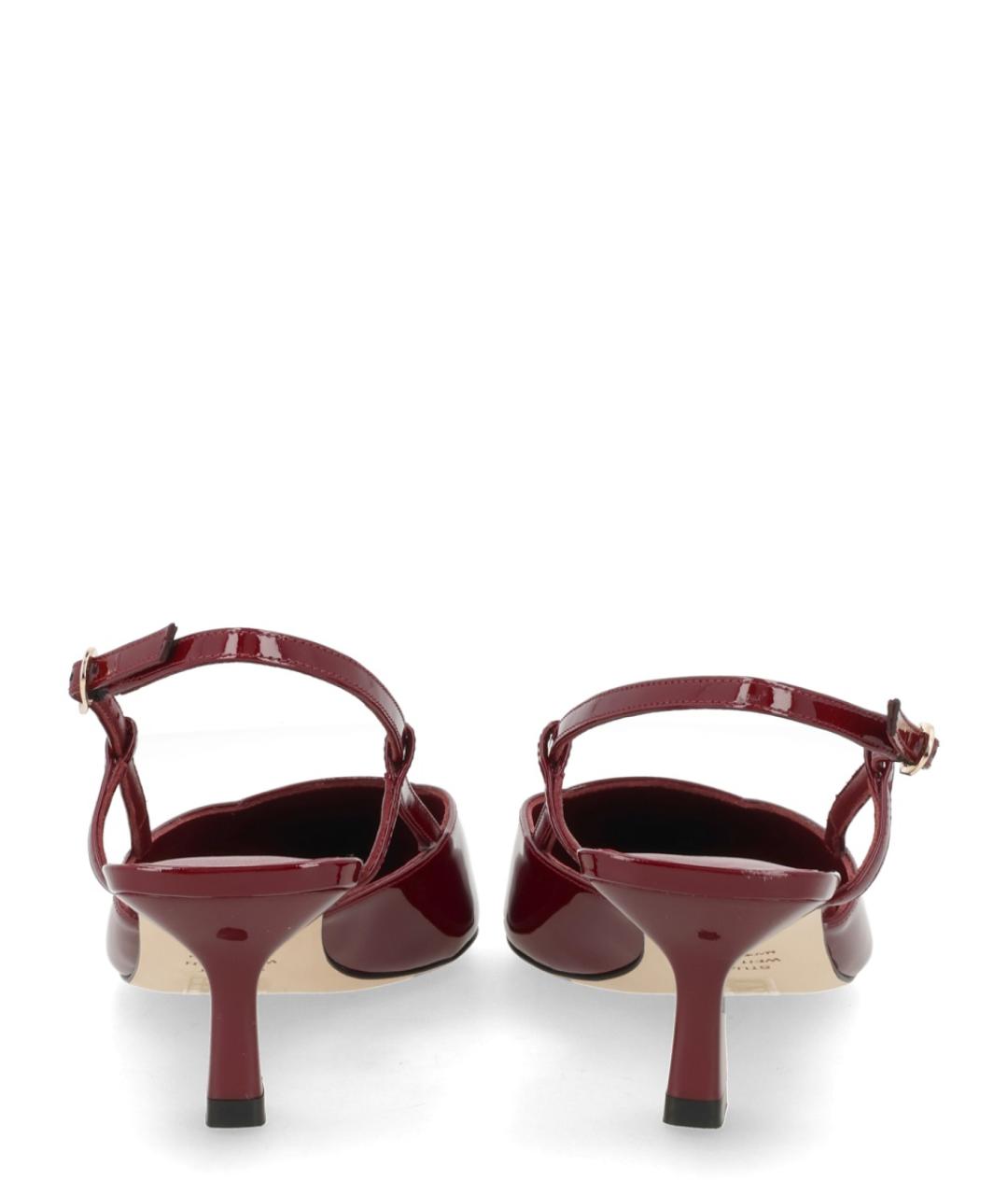 STUART WEITZMAN Бордовые туфли, фото 4