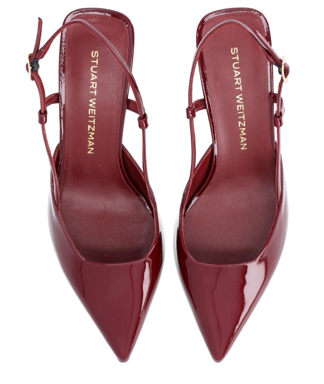 STUART WEITZMAN Бордовые туфли, фото 5