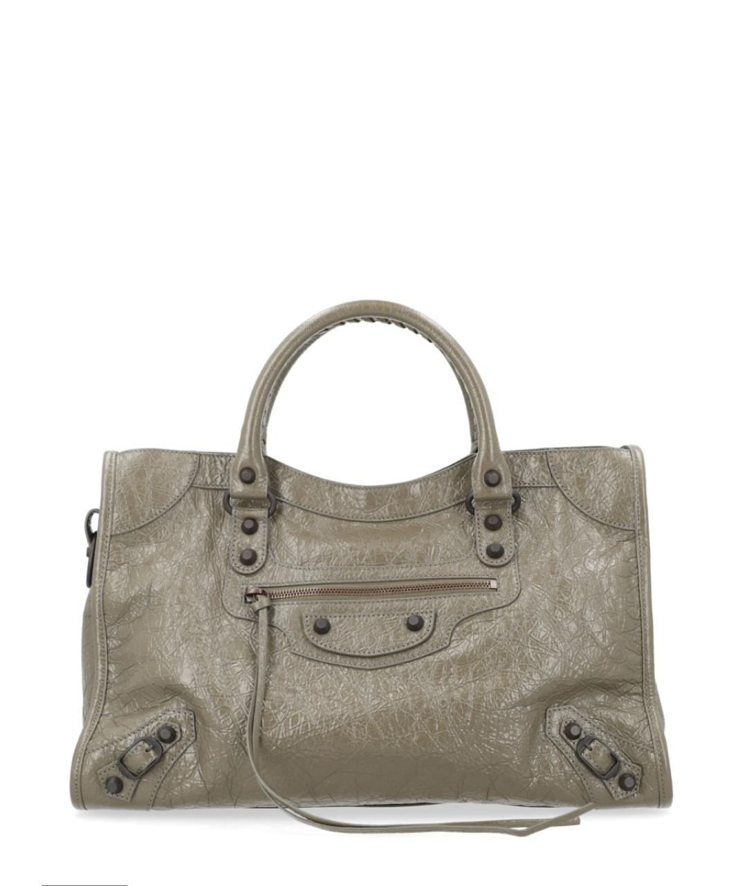 BALENCIAGA Зеленая сумка тоут, фото 1