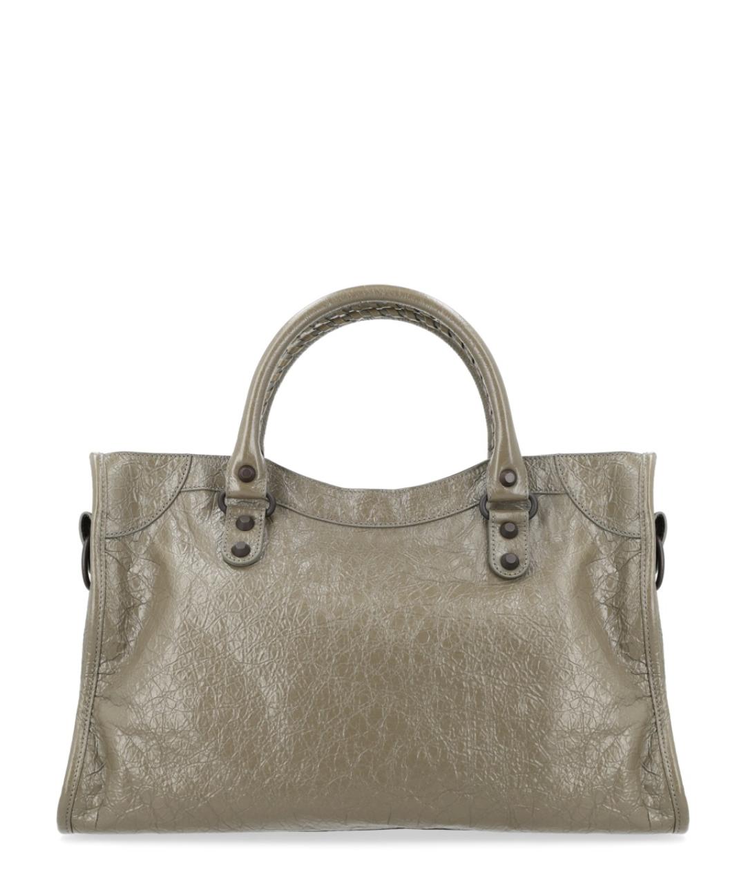 BALENCIAGA Зеленая сумка тоут, фото 2