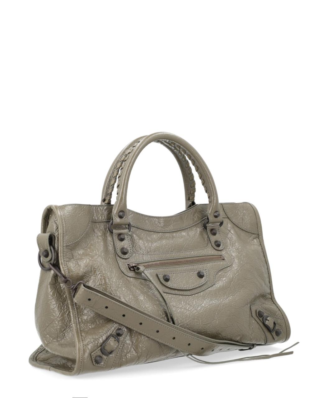 BALENCIAGA Зеленая сумка тоут, фото 3