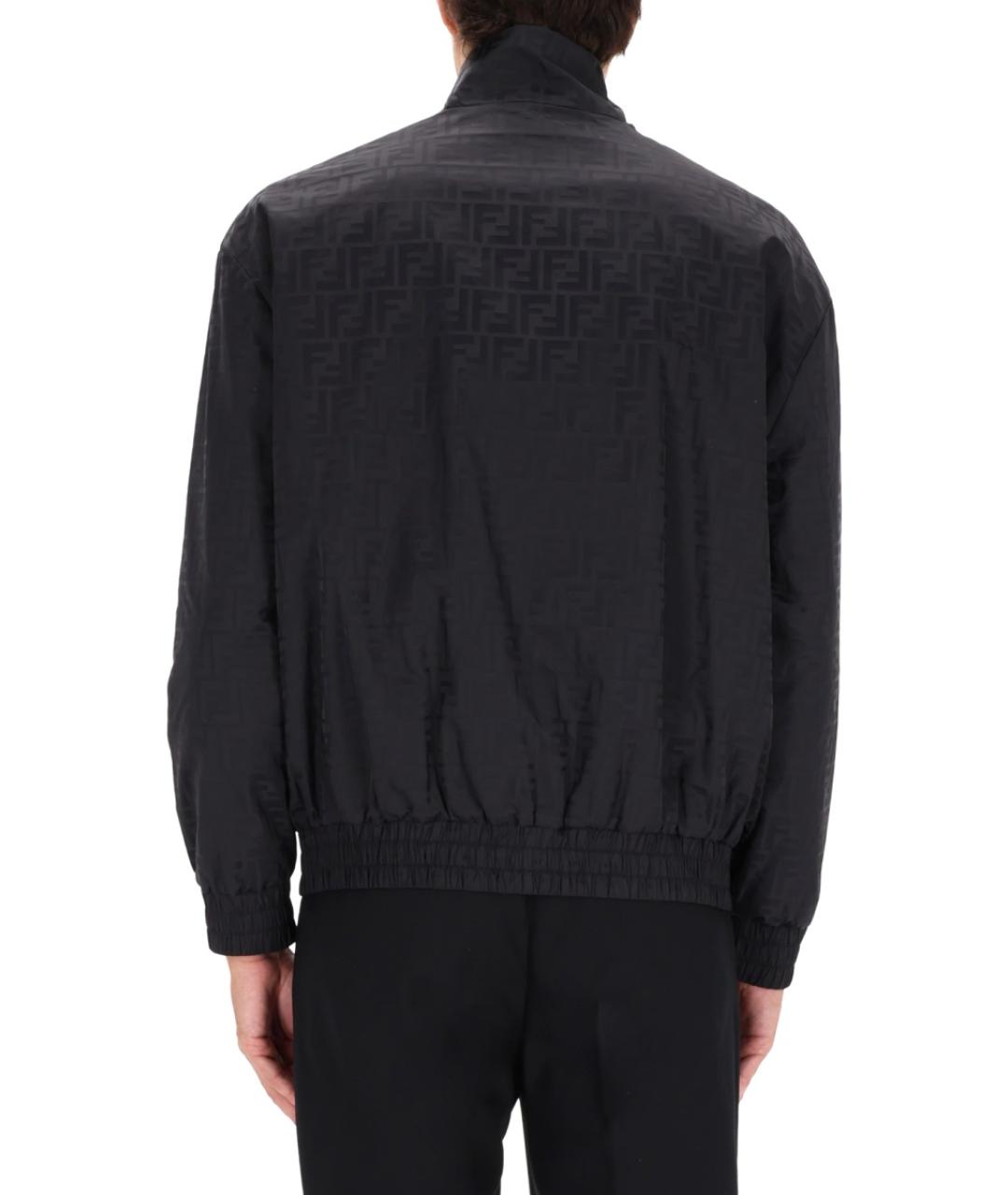FENDI Черная полиамидовая куртка, фото 3