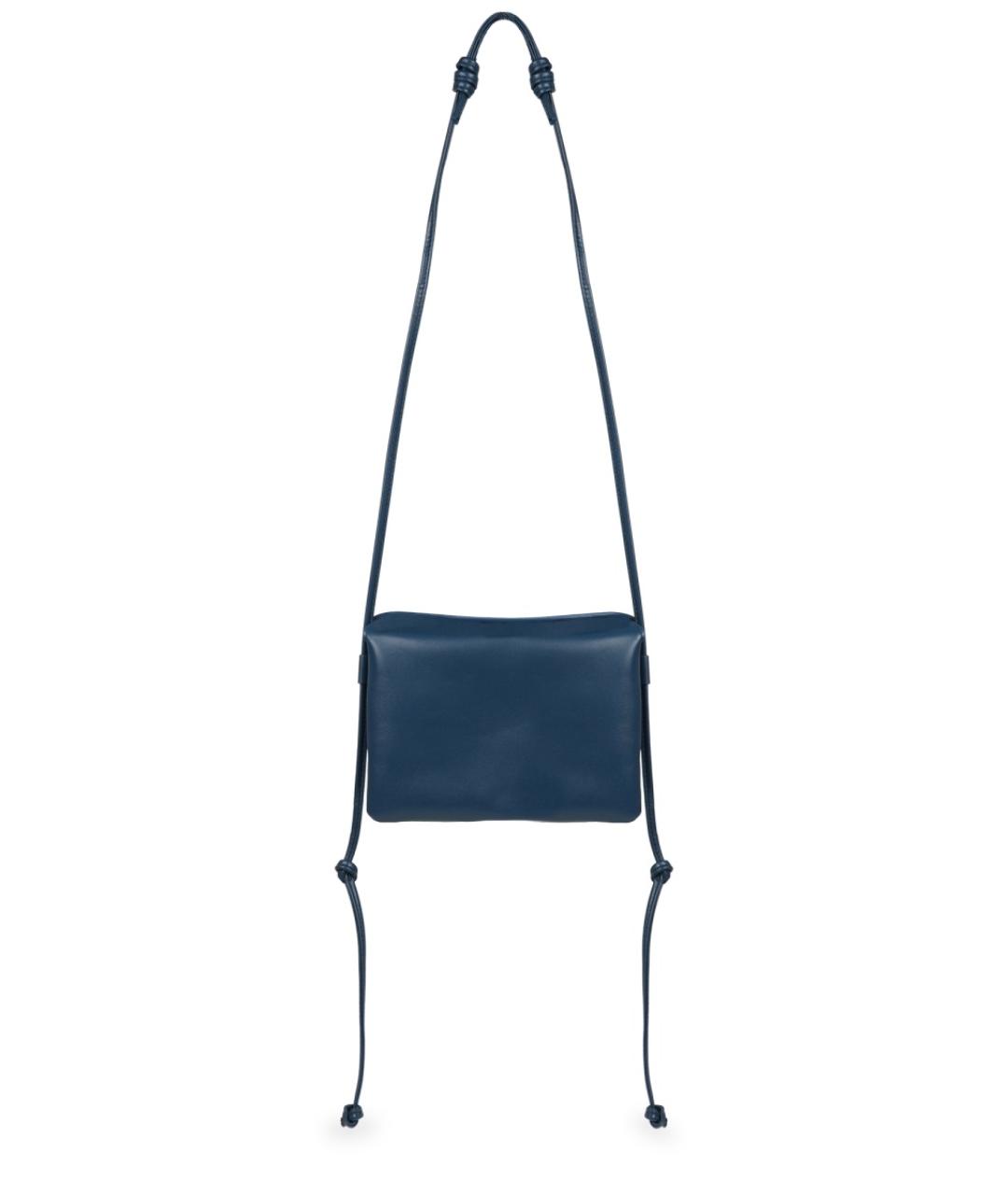 CELINE Синяя кожаная сумка через плечо, фото 3