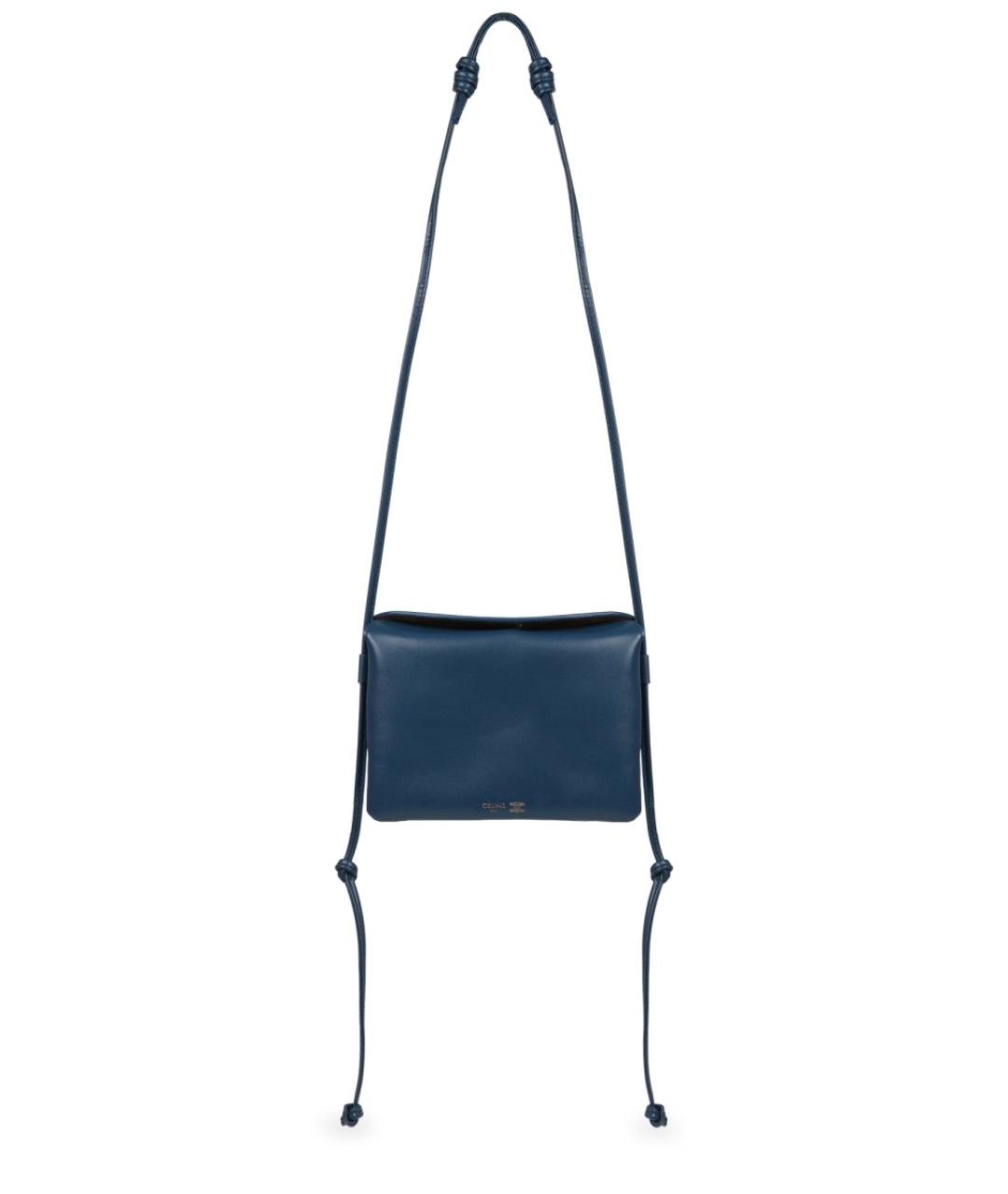 CELINE Синяя кожаная сумка через плечо, фото 1