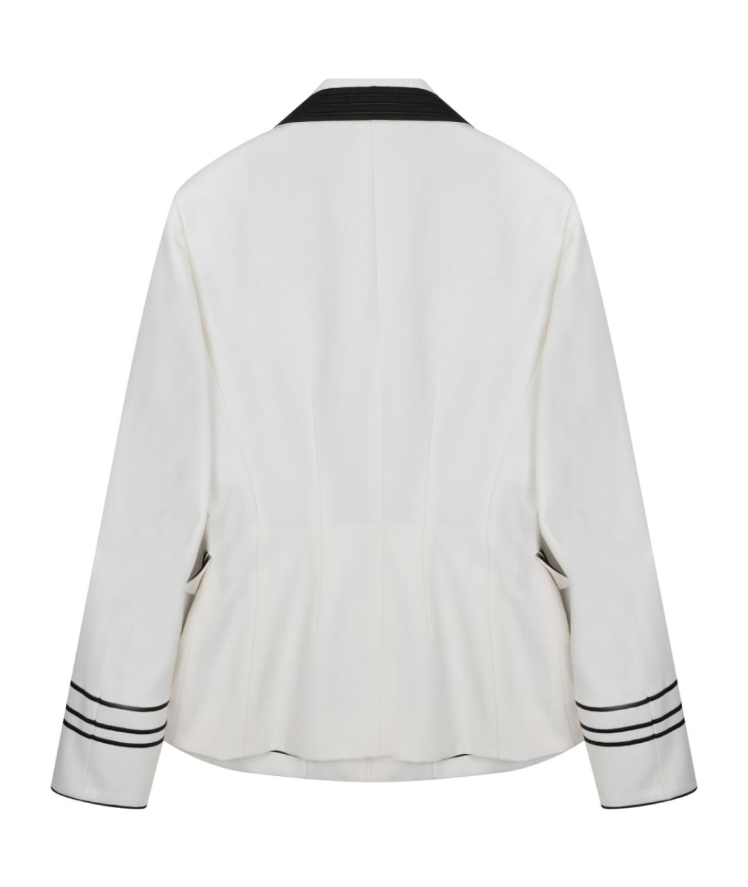 CHRISTIAN DIOR Белый шерстяной жакет/пиджак, фото 2