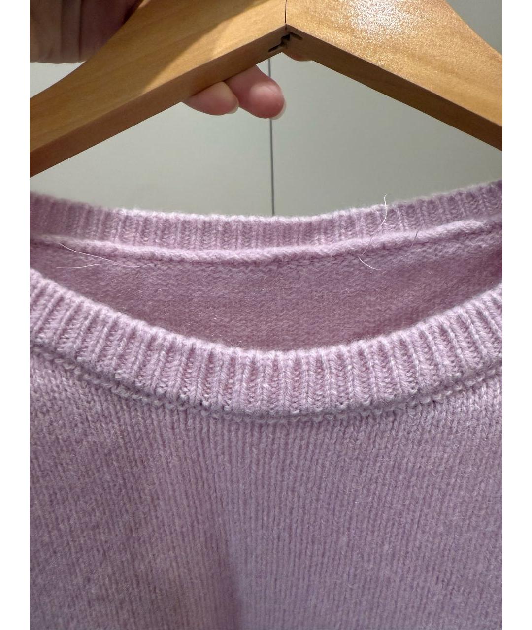 ALBERTA FERRETTI Розовый шерстяной джемпер / свитер, фото 3