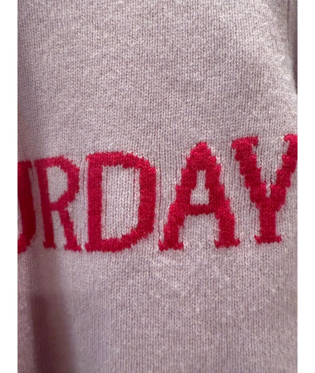 ALBERTA FERRETTI Розовый шерстяной джемпер / свитер, фото 4