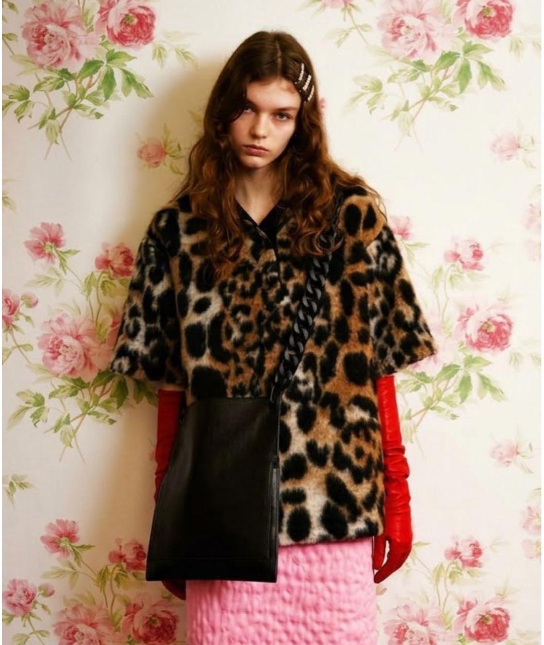 GUCCI Черная кожаная сумка через плечо, фото 2