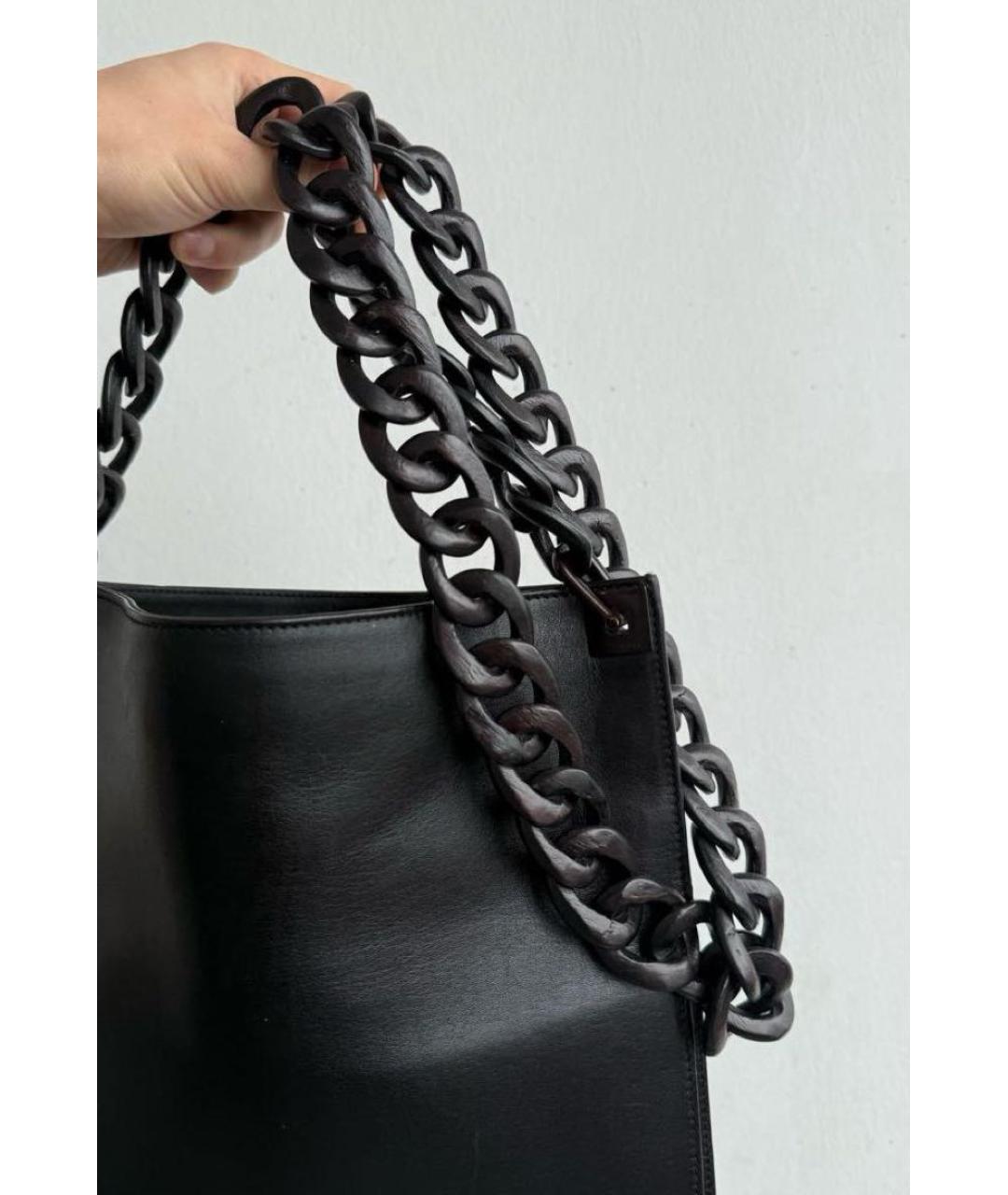 GUCCI Черная кожаная сумка через плечо, фото 5