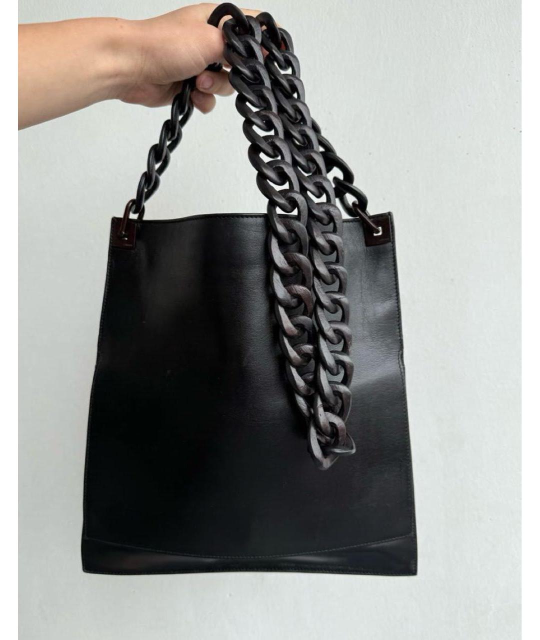 GUCCI Черная кожаная сумка через плечо, фото 3