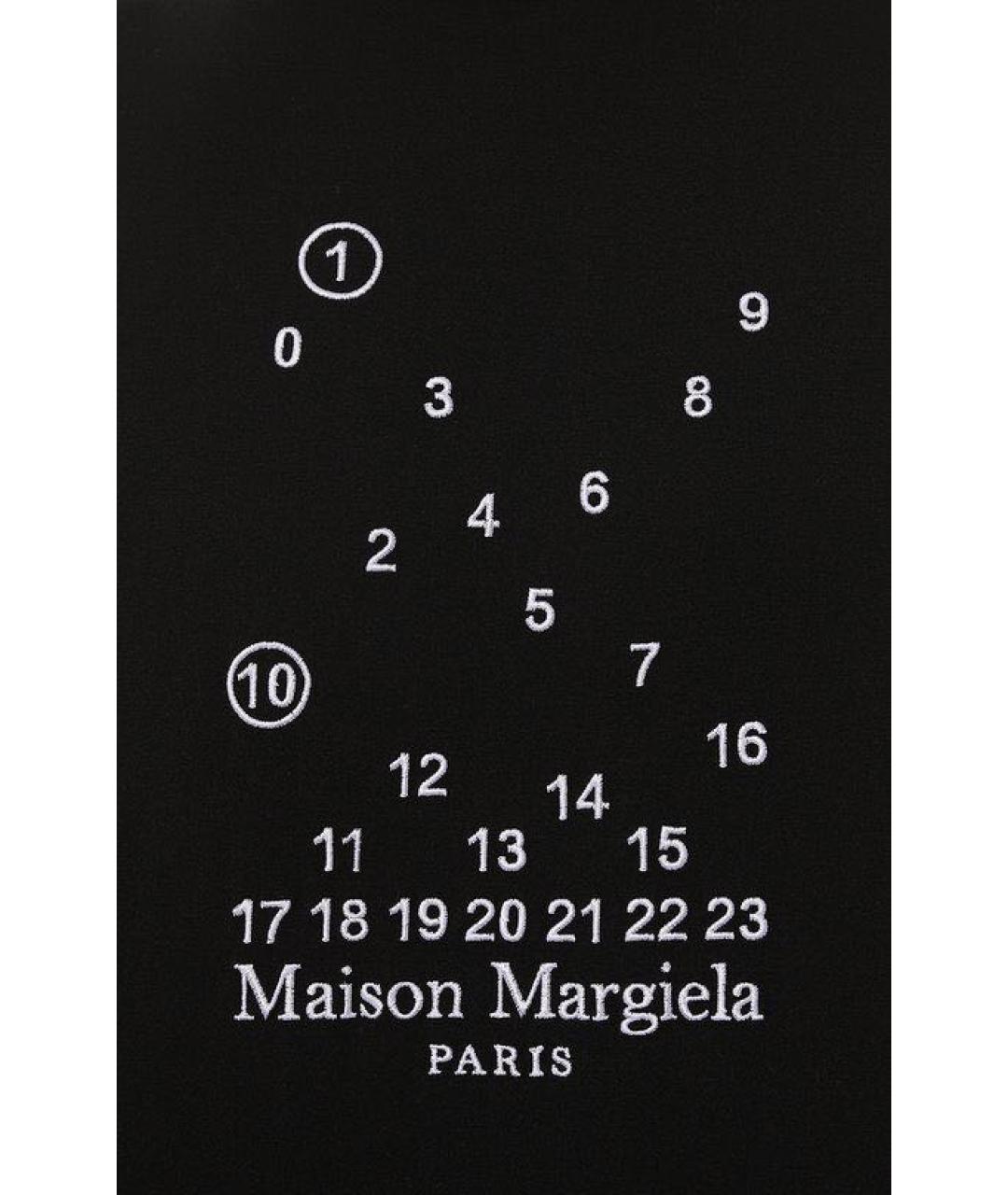MM6 MAISON MARGIELA Черная хлопковая футболка, фото 4