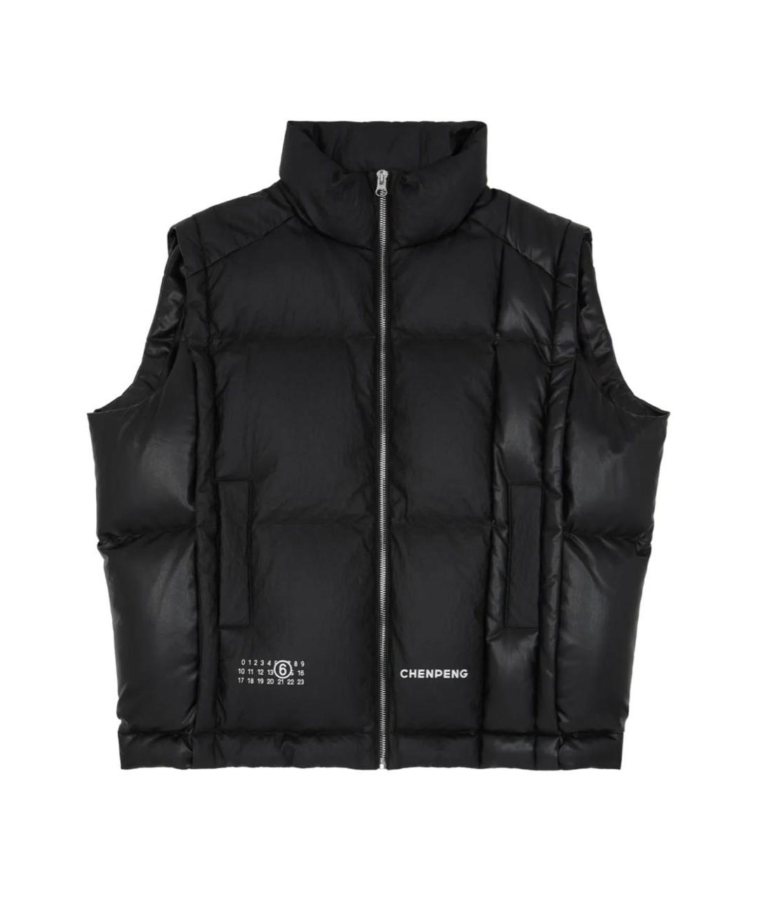 MM6 MAISON MARGIELA Черный синтетический жилет, фото 1
