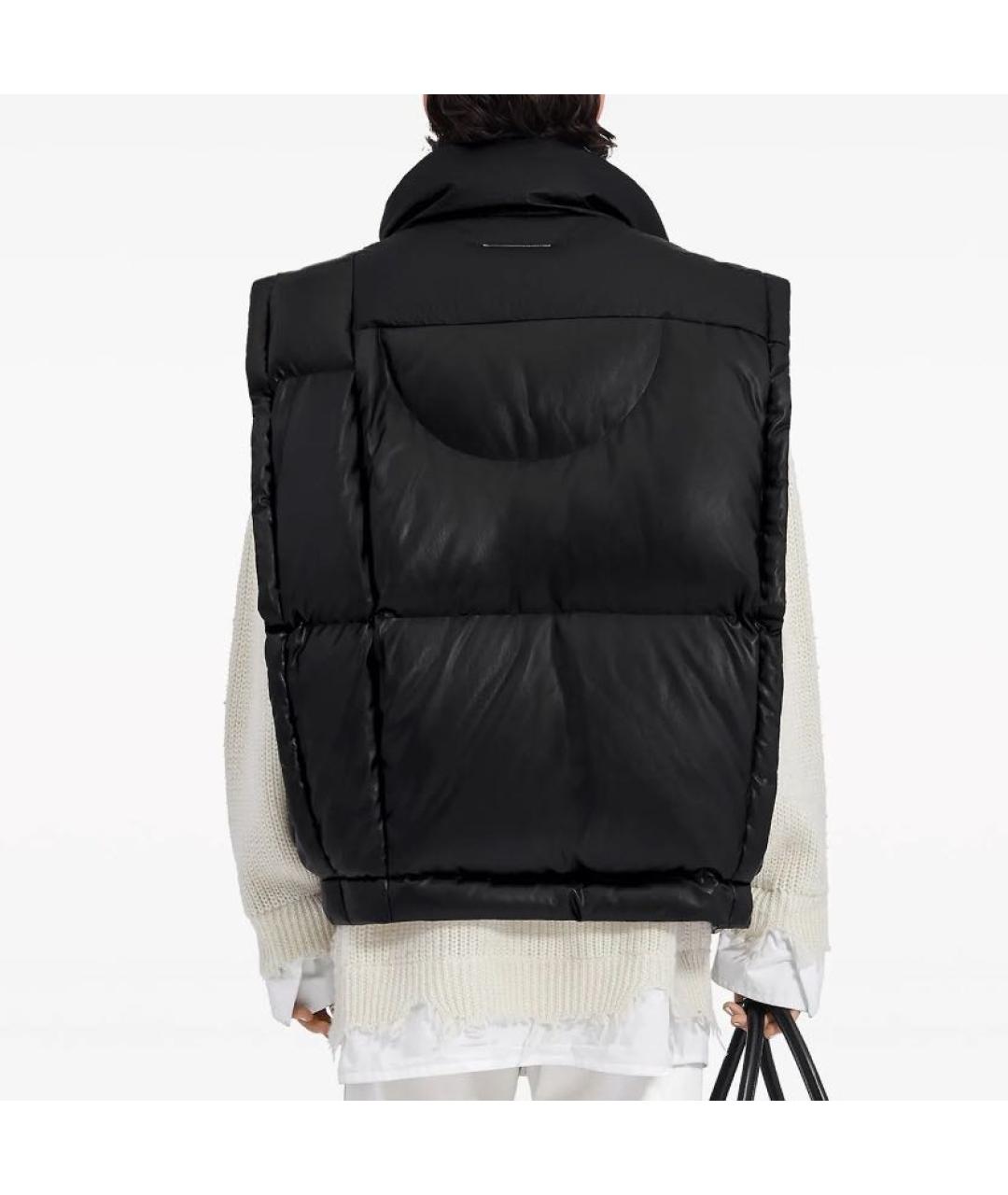MM6 MAISON MARGIELA Черный синтетический жилет, фото 2