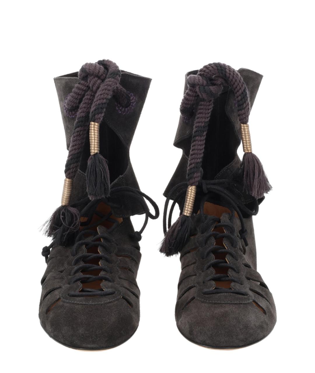 ISABEL MARANT Черные замшевые ботинки, фото 3