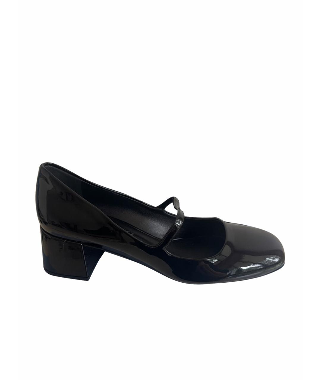 PRADA Черные туфли из лакированной кожи, фото 1